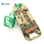 Custom Sasquatch Trail Medal with Green Ribbon – Bigfoot Adventure Race Award Medal