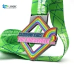 Custom Rainbow Kids Fun Run & Walk Medal – Colorful Event Award