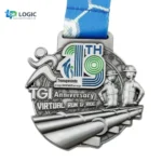 Custom Virtual Run & Ride Medal – 19th Anniversary Corporate Commemorative Award