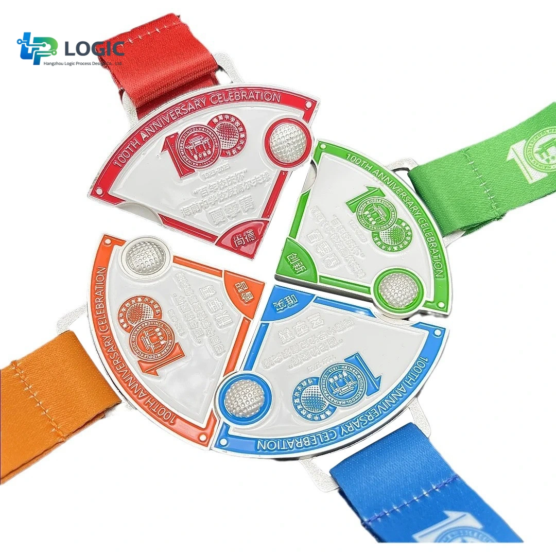 Custom Magnetic Puzzle Medal with Ribbon – Interlocking Marathon Finisher Medal