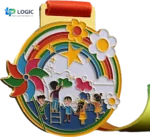 Custom 222 km Cycling Medal with Green Ribbon – Endurance Ride Award - Image 3