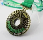 Custom 3D Finisher Medal with Green Ribbon – Trail & Marathon Award - Image 4