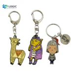 Custom Cartoon Character Metal Keychains – Anime & Mascot Key Ring Set
