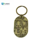 Custom Cartoon Metal Keychains – Anime Character Engraved Key Ring Set - Image 4