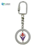 Custom Rotating Metal Keychain – Spinning AC Milan Logo Key Ring - Image 4