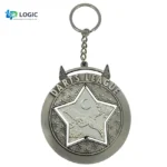 Custom Rotating Darts League Keychain – Spinning Medal Key Ring - Image 3
