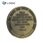 Custom Gold Plated Commemorative Coin with 3D Relief Portrait Design - Image 6