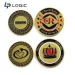 Custom Enamel Challenge Coin with Multi-Color Logo Design