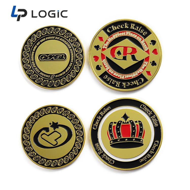 commemorative coin-10-1 Custom Enamel Challenge Coin with Multi-Color Logo Design - Image 1