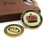 Custom Enamel Challenge Coin with Multi-Color Logo Design - Image 5
