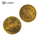 Custom Antique Bronze Challenge Coin with Double-Sided Relief Design