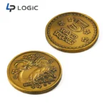 Custom Antique Bronze Challenge Coin with Double-Sided Relief Design - Image 4