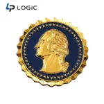 American Heritage Custom Challenge Coin – Gold Plated 3D Relief Commemorative Coin - Image 3