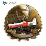 Custom Military Challenge Coin with 3D Relief, Enamel & Display Case Design - Image 5