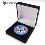Custom Military Challenge Coin with 3D Relief, Enamel & Display Case Design - Image 6