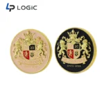 Custom Enamel Challenge Coin with Double-Sided Logo Design - Image 4