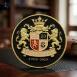 Custom Enamel Challenge Coin with Double-Sided Logo Design - Image 5