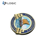 Custom Enamel Commemorative Challenge Coin with Detailed Logo Design - Image 7
